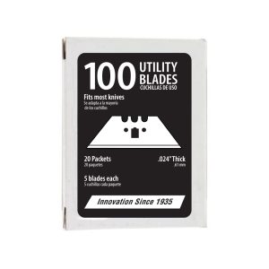 (RKB100) 3-Notch Utility Blades, 100-Pack