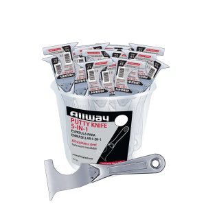(TG1-25) 5-in-1 All Steel Putty Knife, 25/Bucket, Labelled