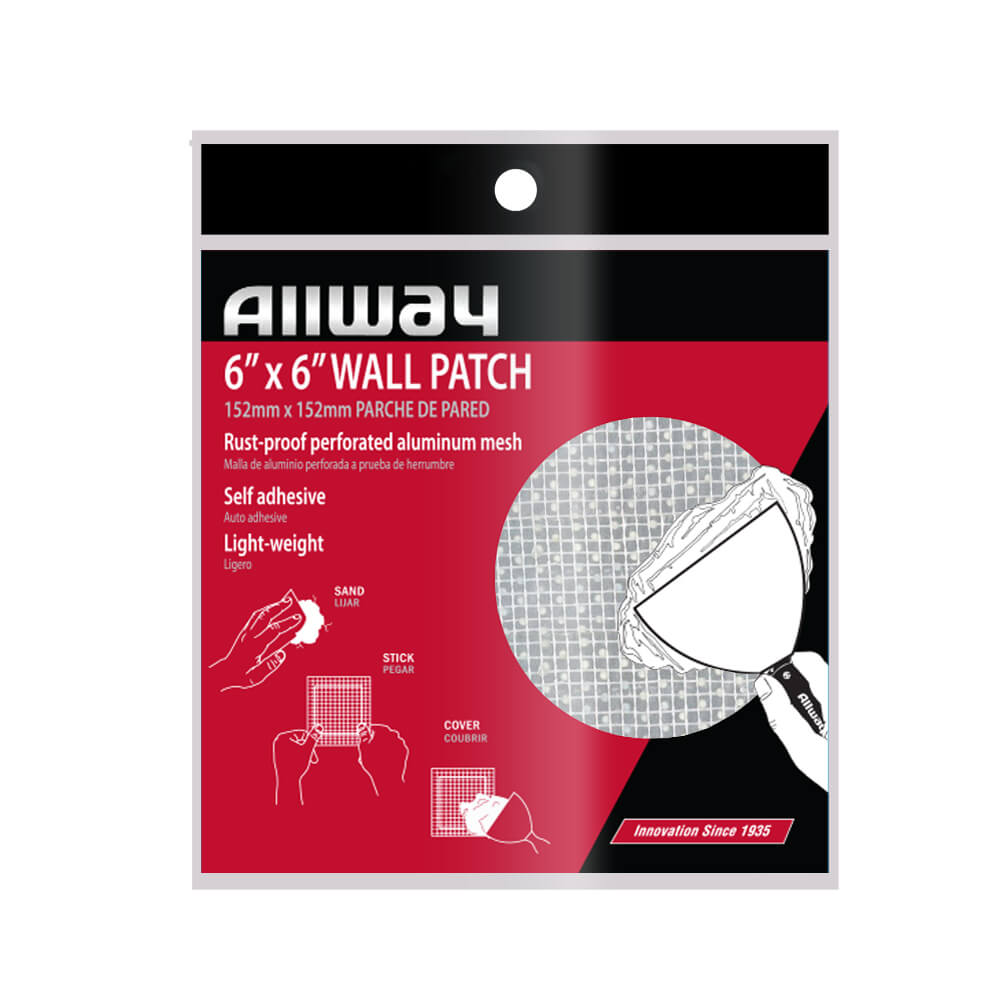 WP6) 6 x 6 Drywall Repair Patch, Carded » ALLWAY® The Tools You Ask For  By Name