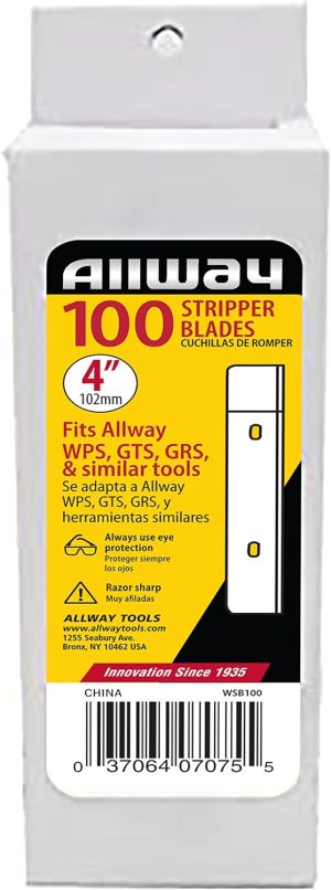 (WSB100) 4" Replacement Blade, 100/Pack