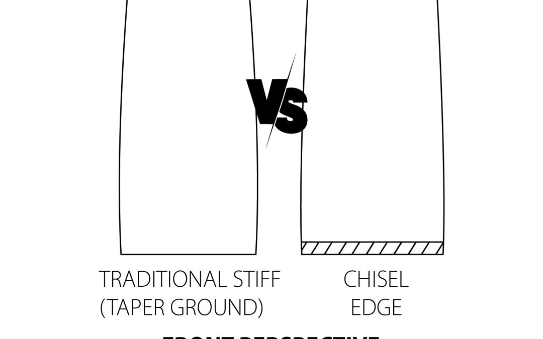 Traditional Stiff vs Chisel - Front Perspective