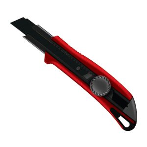 (SK25B) 25mm Pro Soft Grip Snap Knife W/1 Blade, Carded