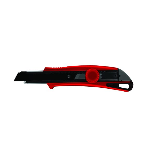 (SK18BW) 18mm Pro Soft Grip Wheel Lock Snap Knife w/1 Blade, Carded