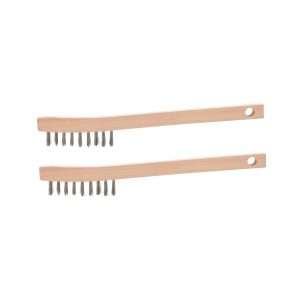 (UWB29-2SS) Wood-Handle Stainless-Steel Welding Brushes, 2-Pack
