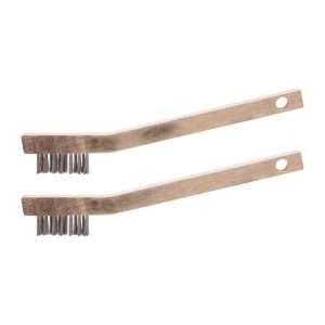 (UWB37-SS) Wood-Handle Stainless-Steel Welding Brushes, 2-Pack