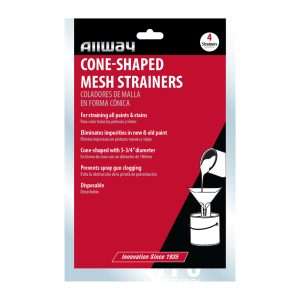 (CMS-4PK) Cone-Shaped Mesh Paint Strainers, 4 Pack