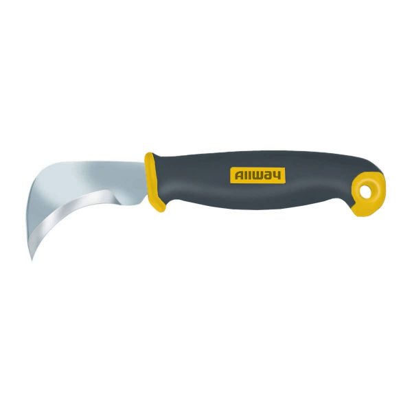 (LK30) Soft Grip Linoleum Knife w/Stainless Steel Blade, Carded